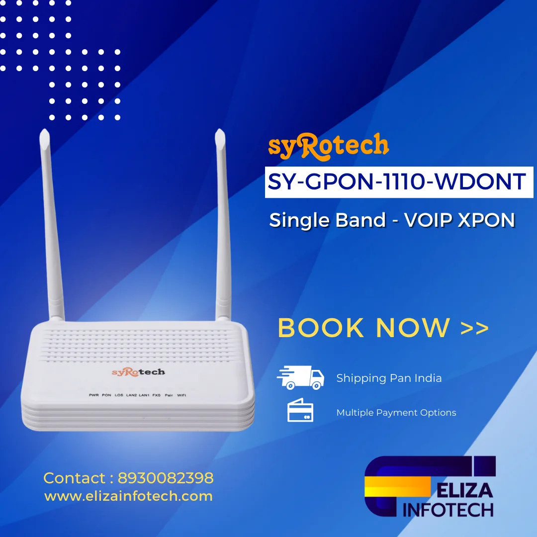 Syrotech Single Band VOIP ONT also known as SY-GPON-1110-WDON