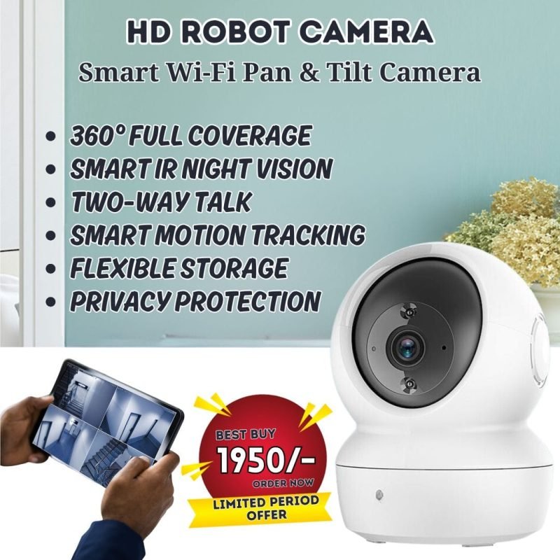 EZVIZ C6N Smart Wi-Fi Pan & Tilt Camera with 360° coverage and Smart IR Night Vision