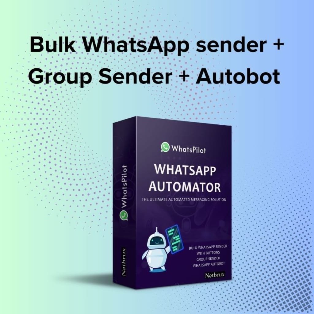 Bulk WhatsApp Sender and Autobot interface displaying automated messaging and license key generator features.