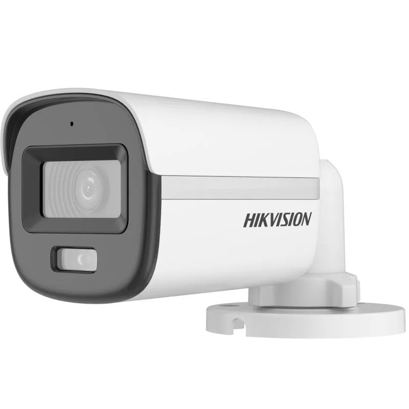 Hikvision 2mp Colorvu Bullet Camera Ds-2ce10df0t-pfs Ip67 White Wired 1full Hd 1080p