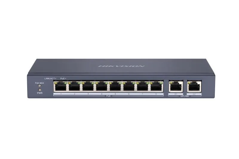 8+2 Port Uplink Giga Poe Ds -3e1518p-e1 /m (16chpoe ) Hikvision Poe Switch